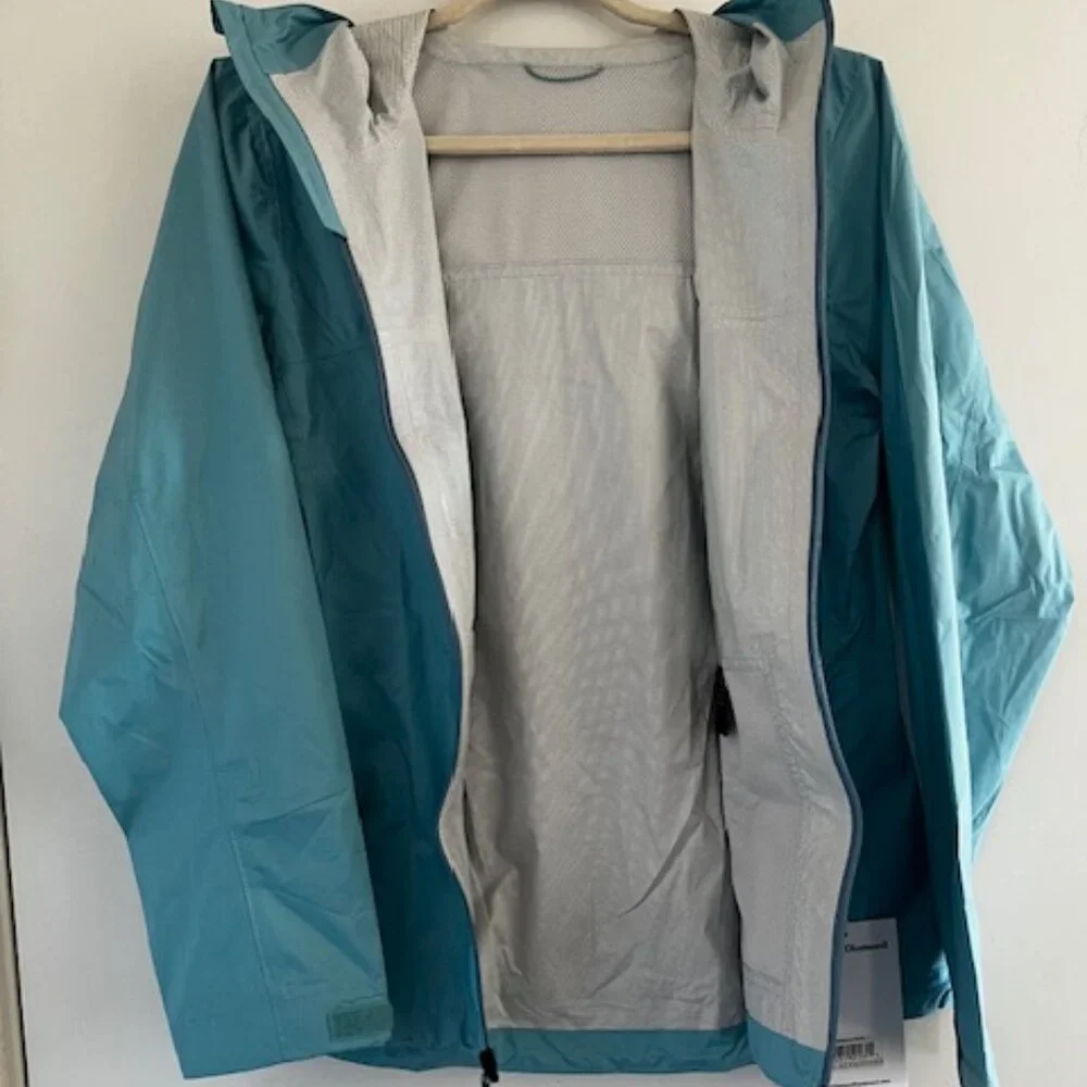 Black Diamond Women's Treeline Rain Shell in Coastal Blue - Picture 6 of 7